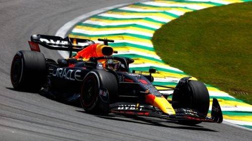 Checo Pérez acaricia el tiempo más rápido en la P2 de Brasil