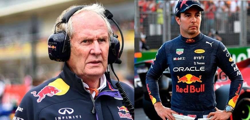 Helmut Marko asegura que Checo Pérez no puede vencer a Max Verstappen