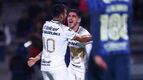 Pumas ruge en CU y derrota 2-0 al América