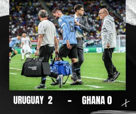 Uruguay vence 2-0 a Ghana, pero queda fuera del Mundial