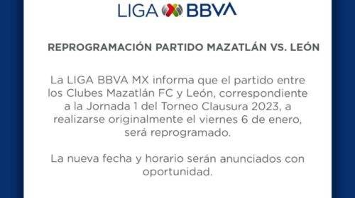 Suspende Liga Mx juegos en Mazatlán y Culiacán