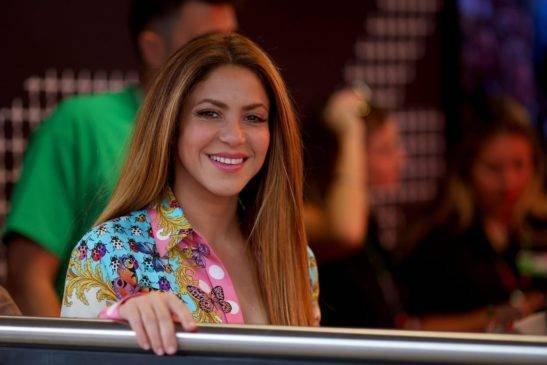 Shakira en el Gran Premio de España.