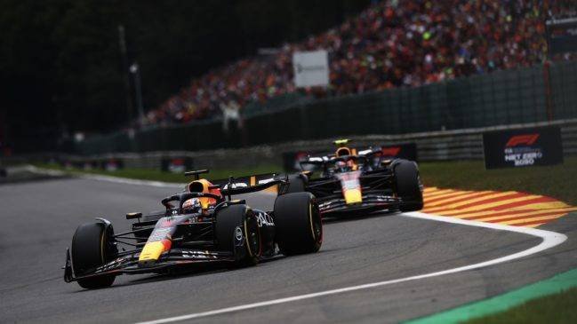 Checo Pérez fue solo superado por Max Verstappen en Bélgica.