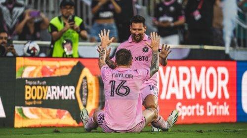 Messi marcó un doblete en la goleada del Inter Miami sobre Atlanta.