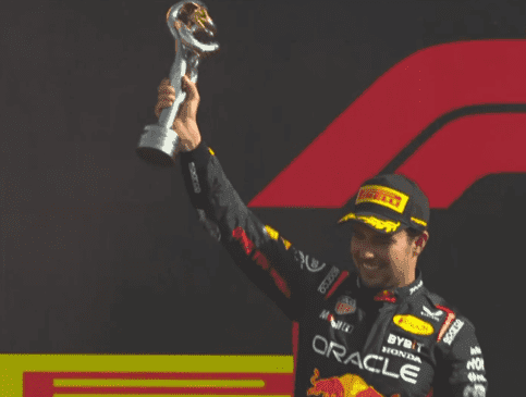 Checo Pérez, segundo en el Gran Premio de Italia.