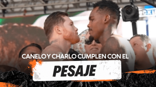 Saúl Canelo Álvarez y Jermell Charlo, listos para el combate.