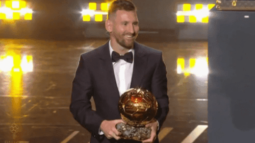 Messi ganó su octavo Balón de Oro.