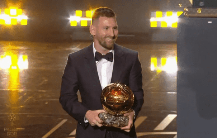Messi ganó su octavo Balón de Oro.