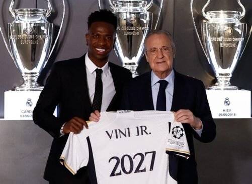 Lee más sobre el artículo Renueva Vinicius Jr hasta el 2027 con el Real Madrid