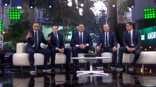 André Marín y David Faitelson.