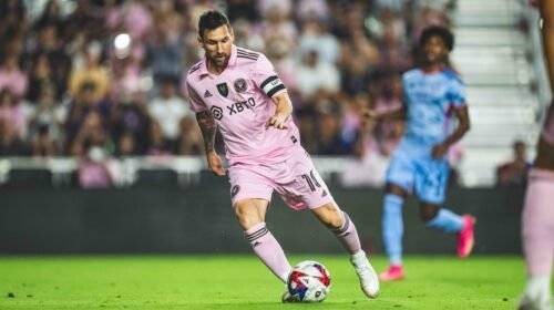 Messi fue homenajeado por el Inter Miami.