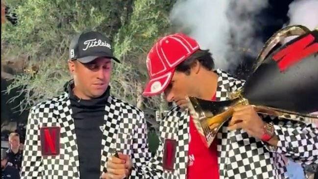 Carlos Sainz destrozó la Netflix Cup.