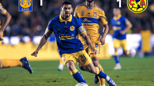 TIGRES y AMÉRICA empataron 1-1.