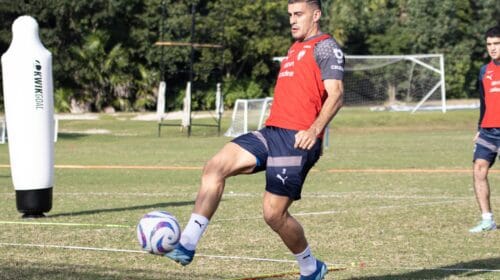 GERMÁN BERTERAME marcó el gol de los RAYADOS.