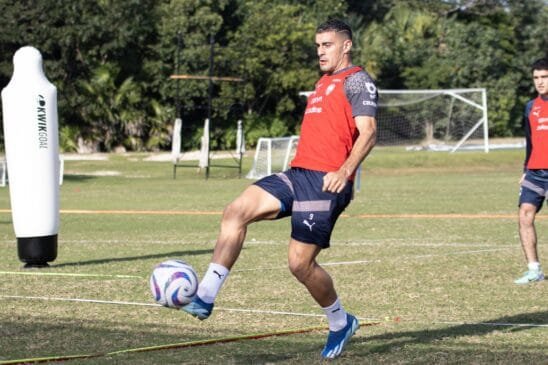 GERMÁN BERTERAME marcó el gol de los RAYADOS.