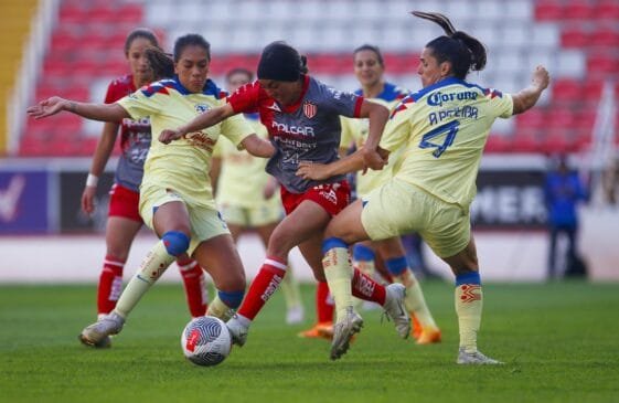 NECAXA Y AMÉRICA igualaron 1-1 en la LIGA MX FEMENIL.
