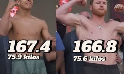 Canelo y Munguía cumplen con el peso para su pelea del sábado