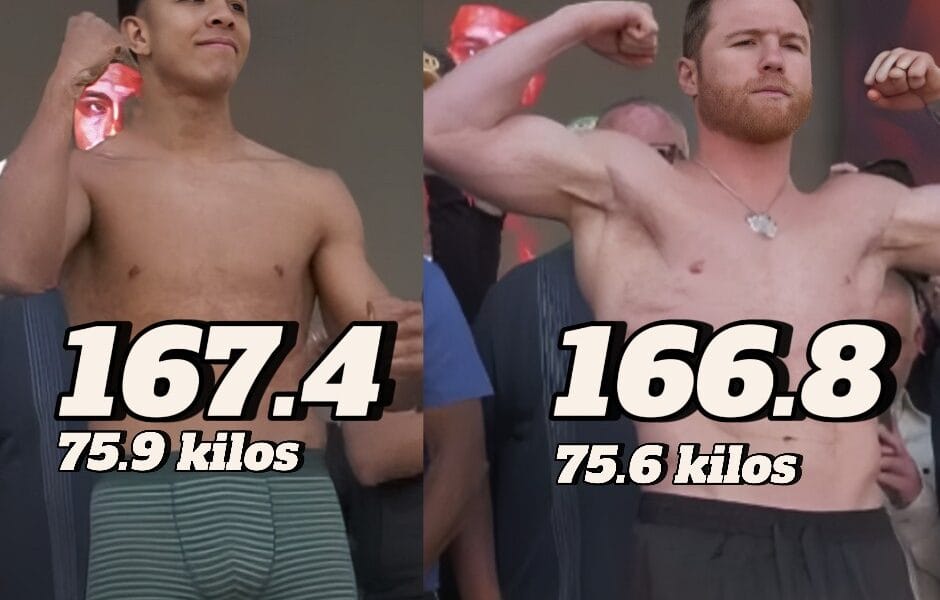 Canelo y Munguía cumplen con el peso para su pelea del sábado