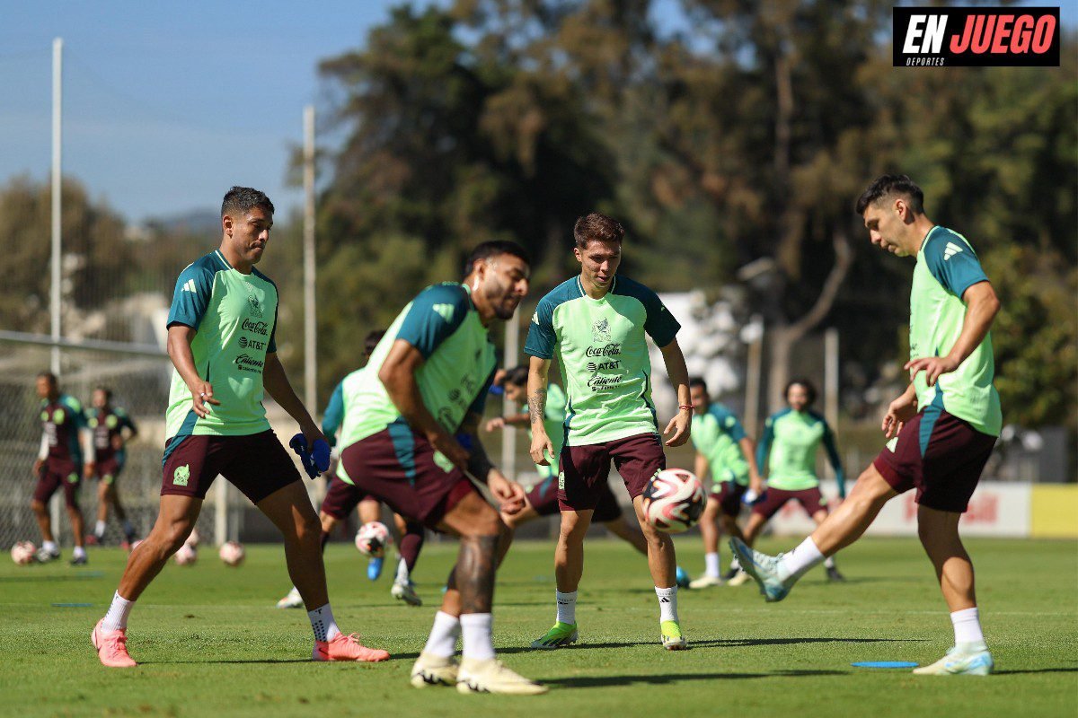 Entrenamiento de la Selección Mexicana de Futbol.