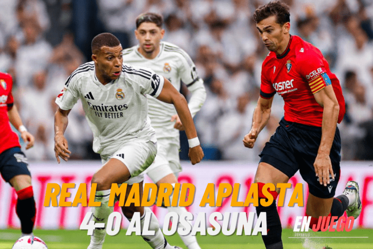 Real Madrid aplastó 4-0 al Osasuna.