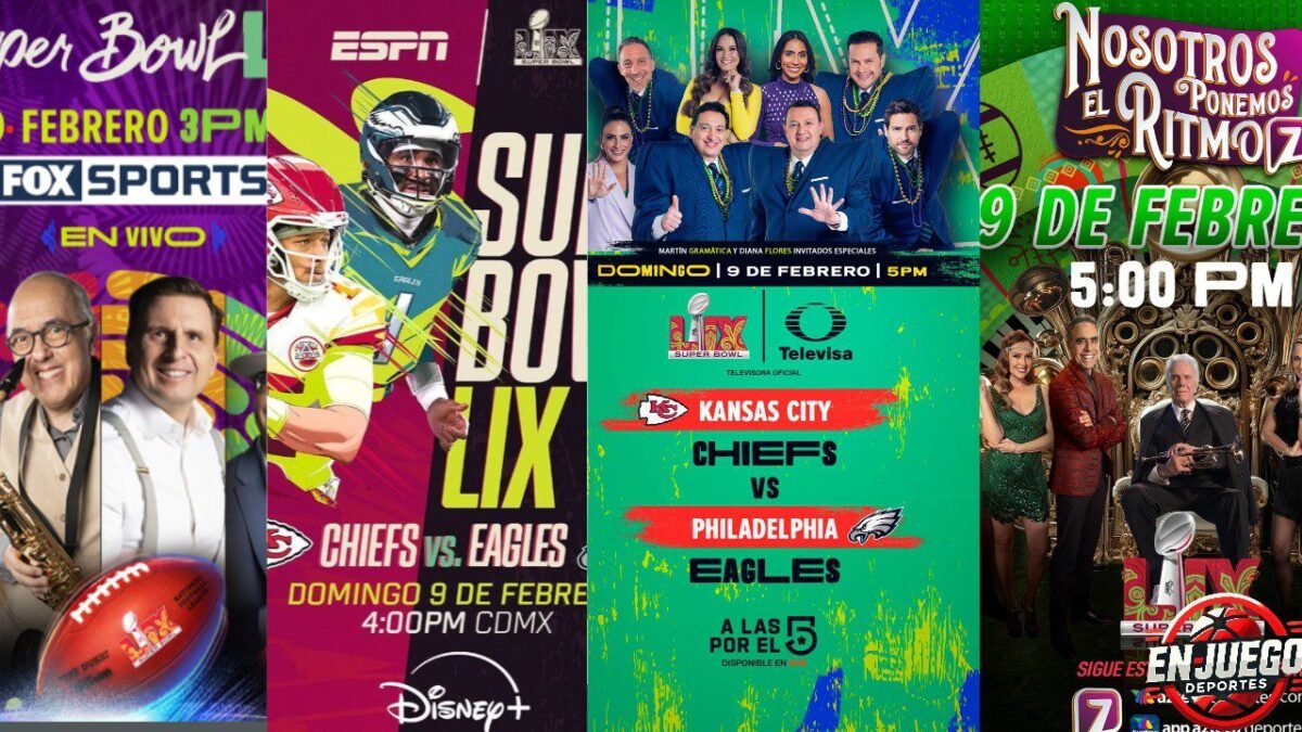 Cuatro cadenas por la audiencia en el Super Bowl 2025