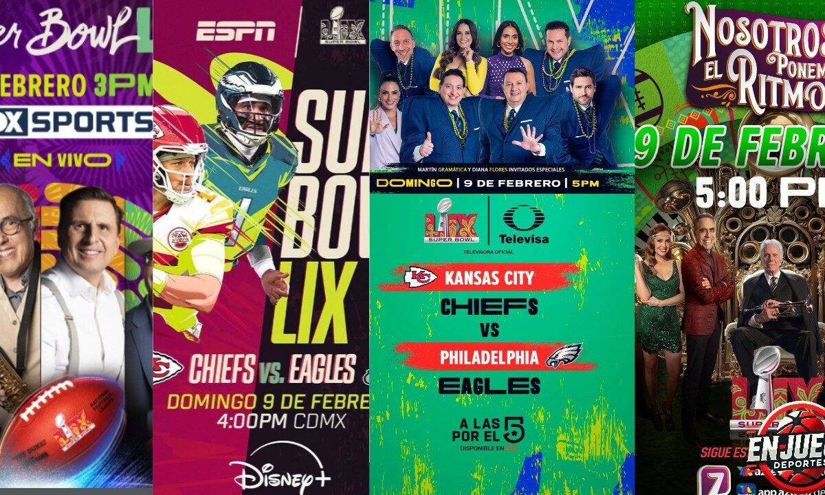 Cuatro cadenas por la audiencia en el Super Bowl 2025
