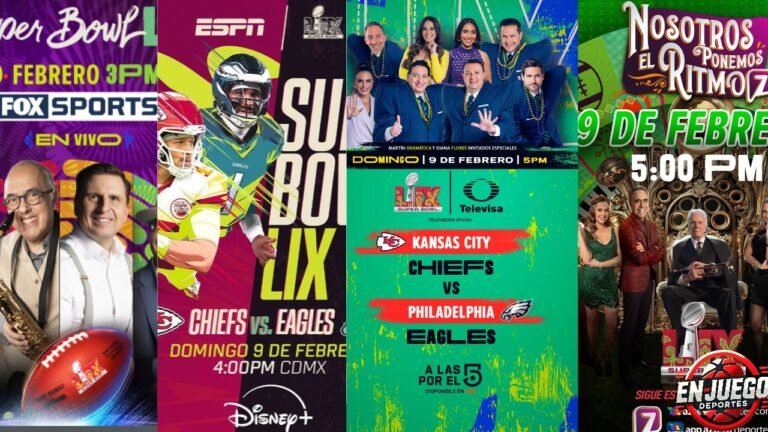 Cuatro cadenas por la audiencia en el Super Bowl 2025