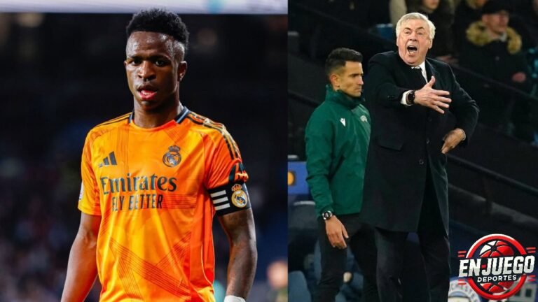 Vinicius Jr. y Carlo Ancelotti