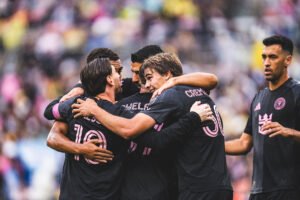 "Gol de Benjamin Cremaschi Inter Miami CF", "Óscar Ustari atajada clave", "Lionel Messi liderando equipo".