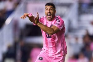 Luis Suárez atacante del Inter Miami, que venció 3-2 al LAFC en la Copa de Campeones Concacaf.
