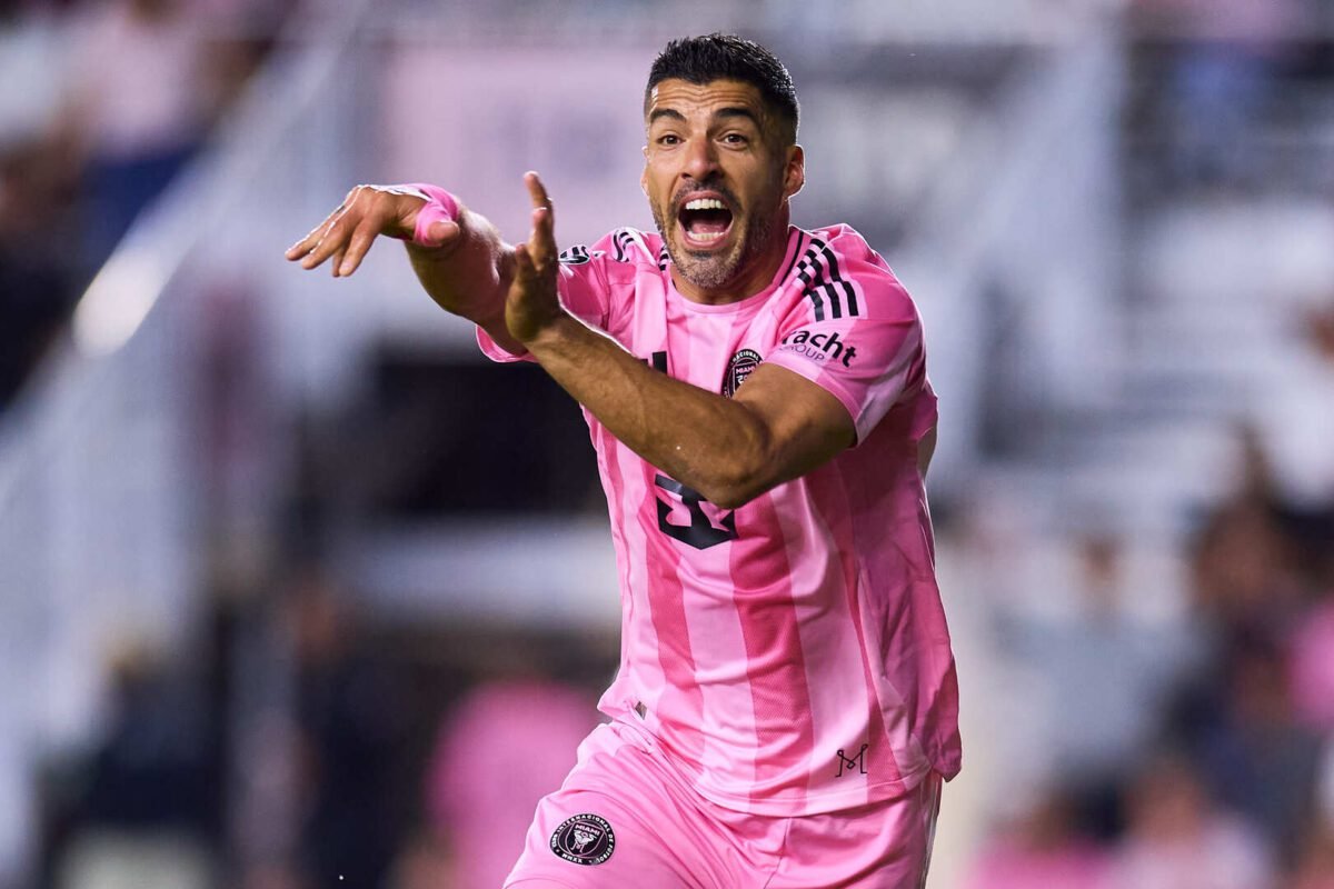 Luis Suárez atacante del Inter Miami, que venció 3-2 al LAFC en la Copa de Campeones Concacaf.