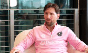 Messi en entrevista con Quique Wolff.