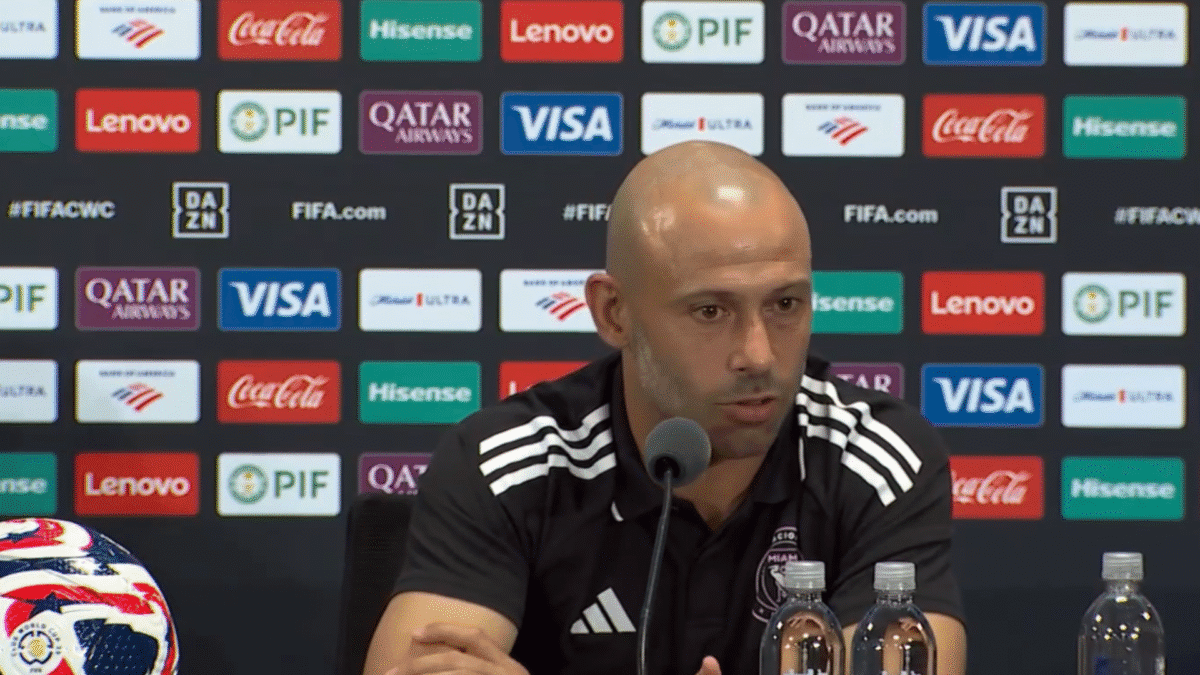 Javier Mascherano, entrenador del Inter Miami previo a su debut en el Mundial de Clubes.