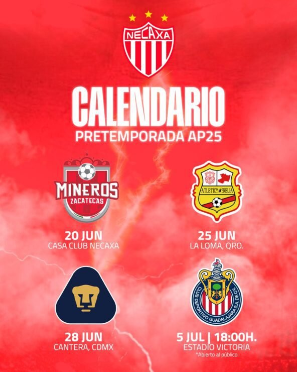 Liga MX: Necaxa confirma cuatro partidos de pretemporada 2 Liga MX: Necaxa confirma cuatro partidos de pretemporada