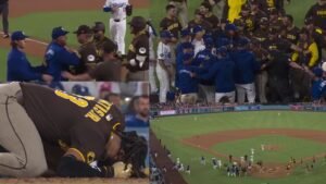 Padres y Dodgers se enfrentan por pelotazo a Tatis Jr.