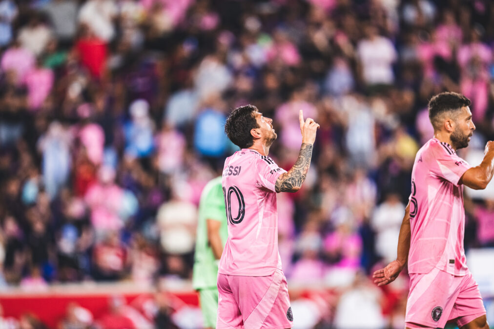 Messi anotó en la goleada del Inter Miami.