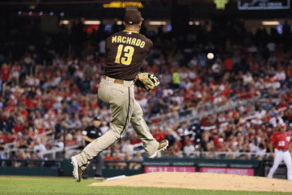 Manny Machado, tercera base de los Padres de San Diego.