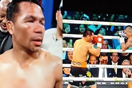 Manny Pacquiao empató con Mario Barrios en Las Vegas.
