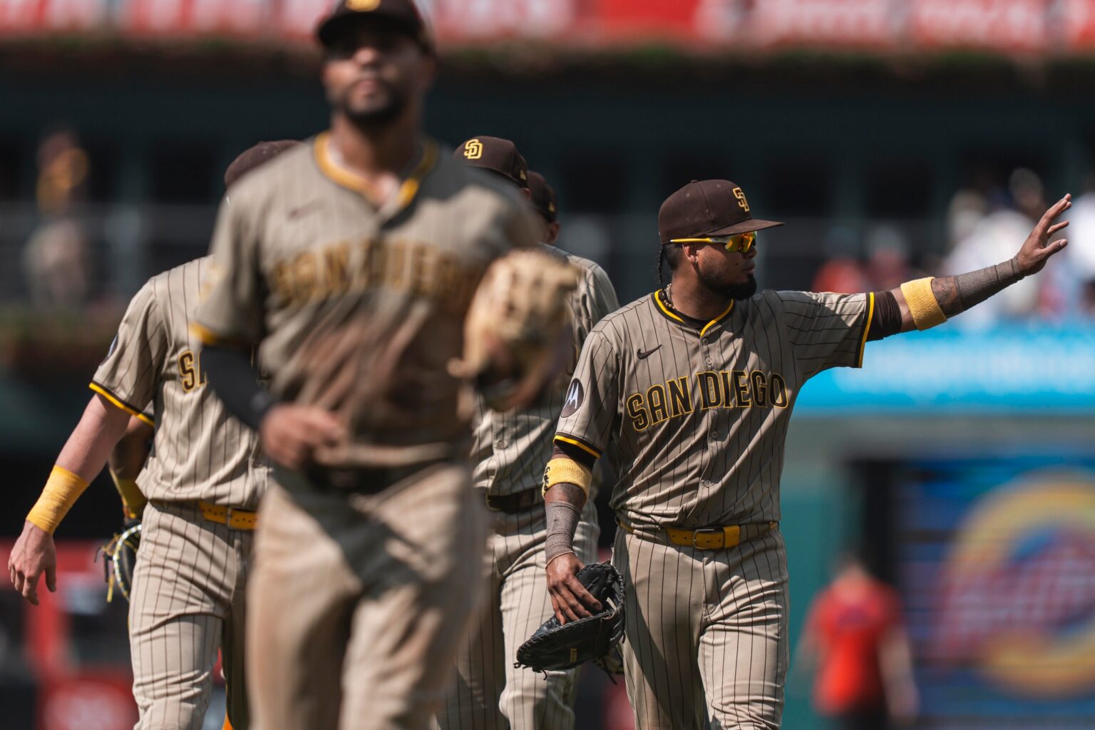 Luis Arráez, jugador de los San Diego Padres.