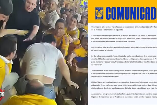 TIGRES EXPULSA DE POR VIDA A AFICIONADOS