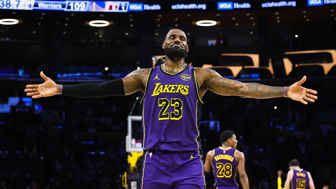Lebron James, estrella de los Lakers. 