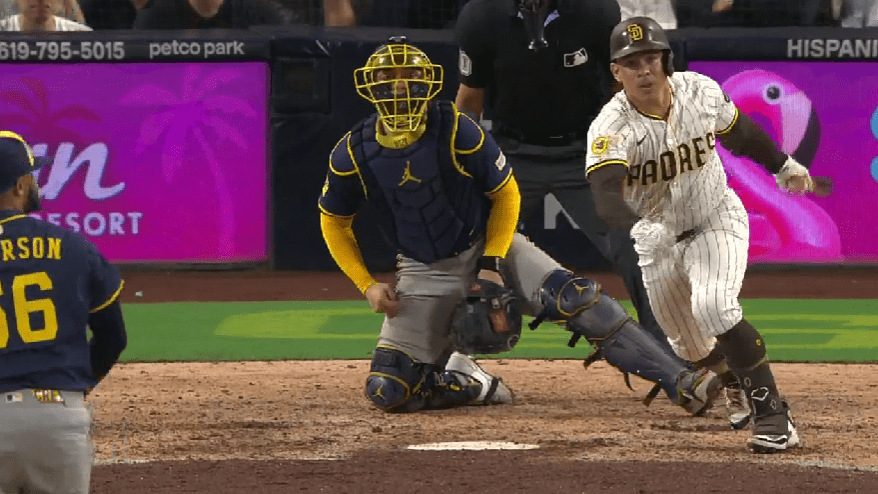 Freedy Fermin conectó el batazo decisivo para los Padres.