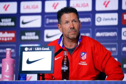 Diego Simeone, entrenador del Atlético de Madrid.