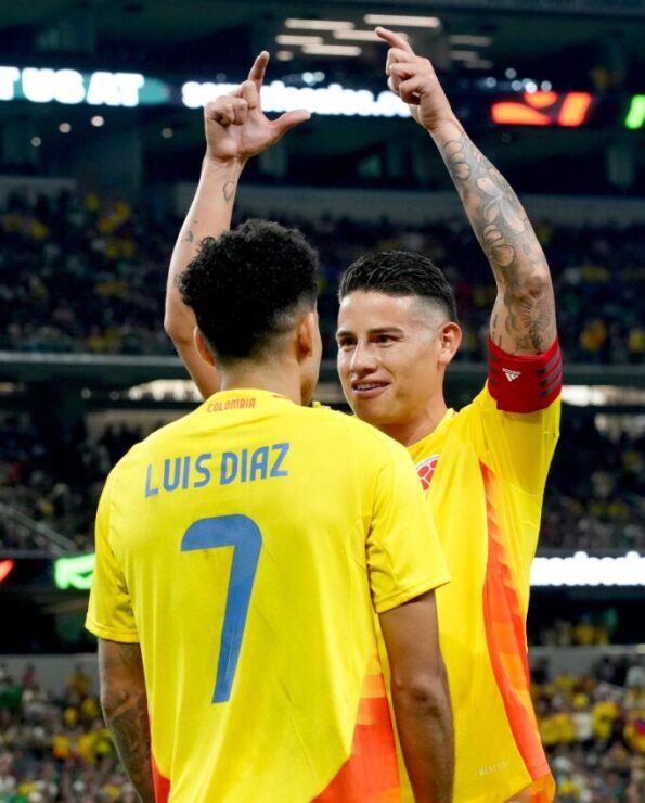 James Rodríguez y Luis Díaz.