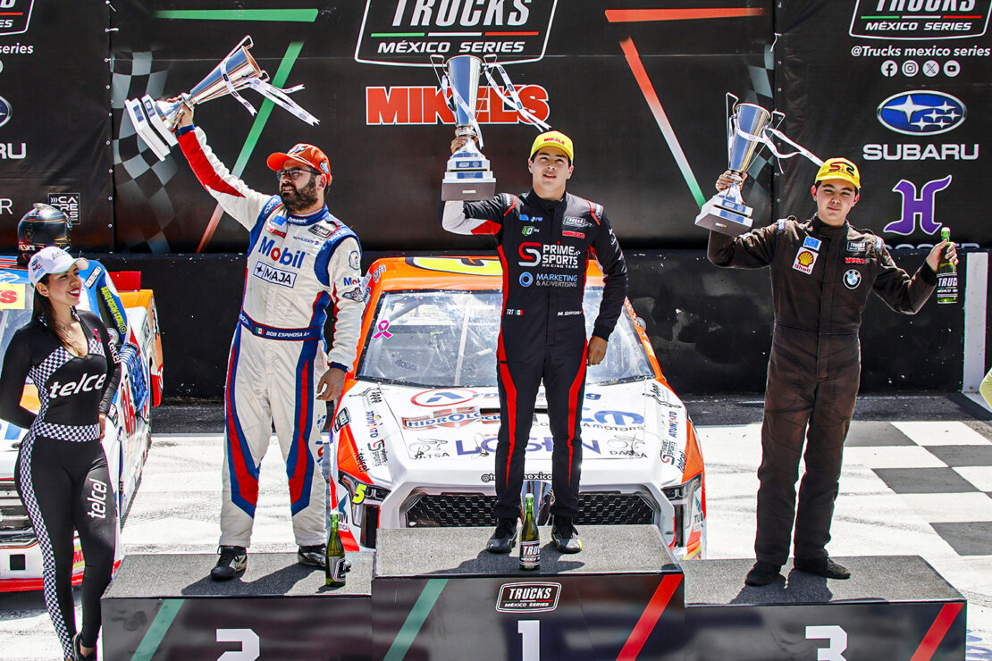 Mateo Girón, campeón de la México Trucks Series 2025. 