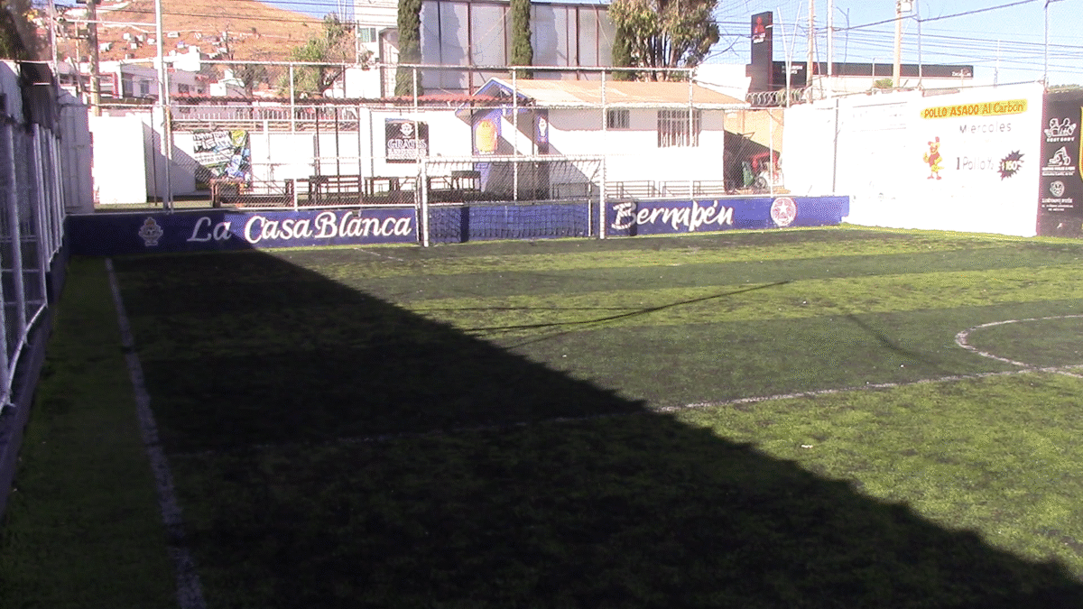 Una instalación pensada para el futbol. 