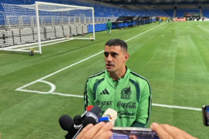 Germán Berterame, delantero de la Selección Mexicana.