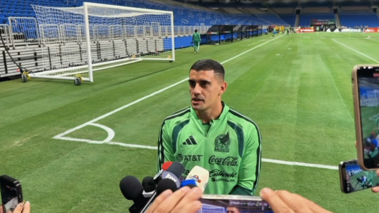Germán Berterame, delantero de la Selección Mexicana.