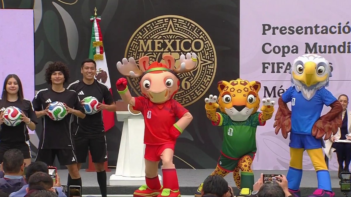 Durante la presentación del Mundial 2026 de la FIFA en México estuvieron presentes las mascotas del evento.