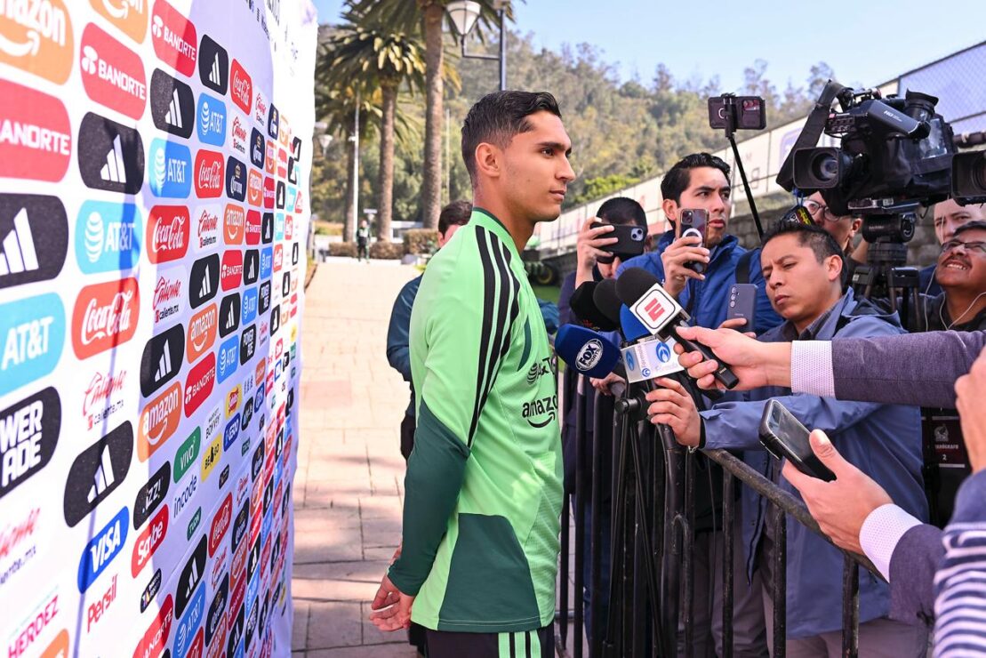 Fidel Ambriz, jugador de la Selección Mexicana de Futbol. 